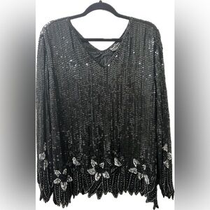 Royal Feelings | Vintage Sequin and Beaded Top